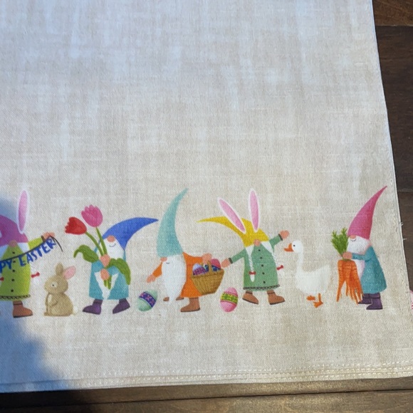 Isaac Mizrahi Set Of 4 Happy Easter Gnome Placemats Chicken Duck Cotton - Picture 4 of 4